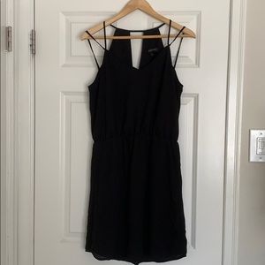 Black midi dress